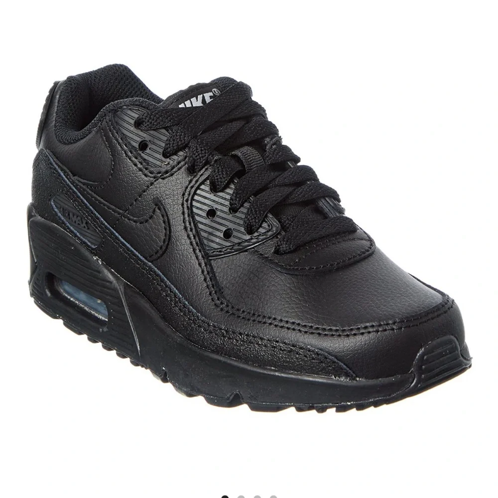 Nike Kids' Black Leather Sneakers